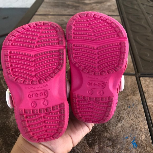 Crocs girls clogs with patches pink preschool girl  C4 - Picture 7 of 7